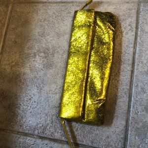 Jcrew gold hand purse